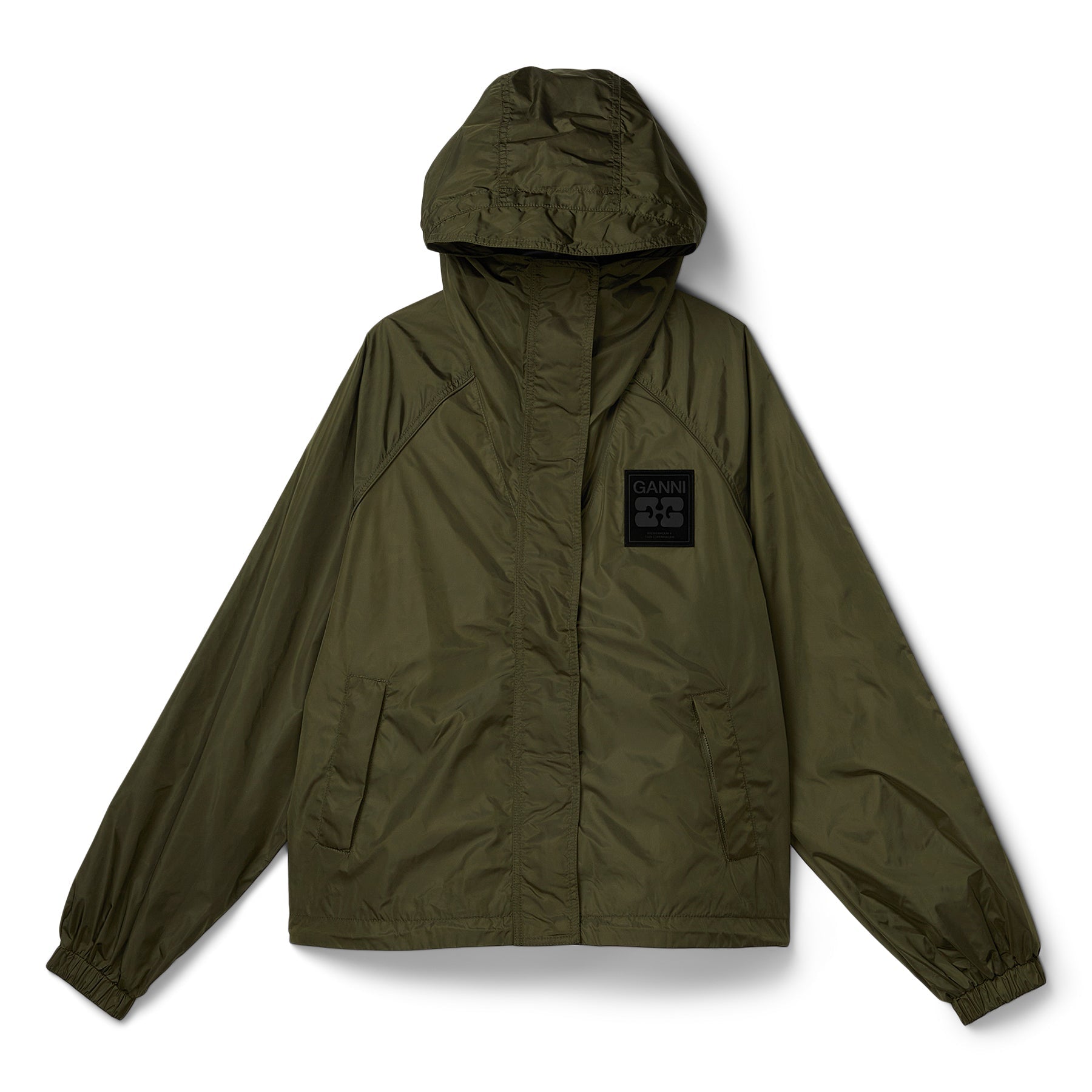 GANNI Flyweight Nylon Jacket (Kalamata)