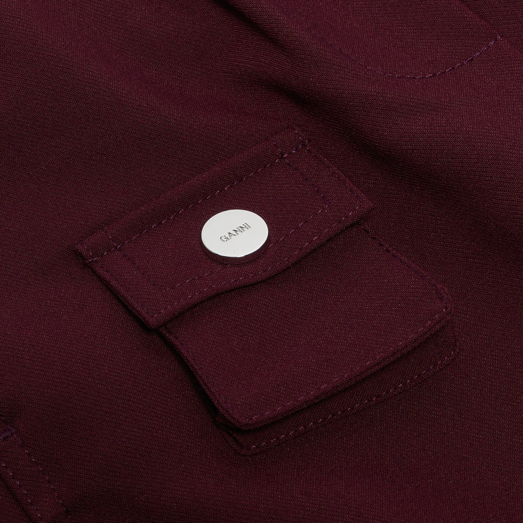 GANNI Future Twill Suiting Elasticated Pants (Port Royale)