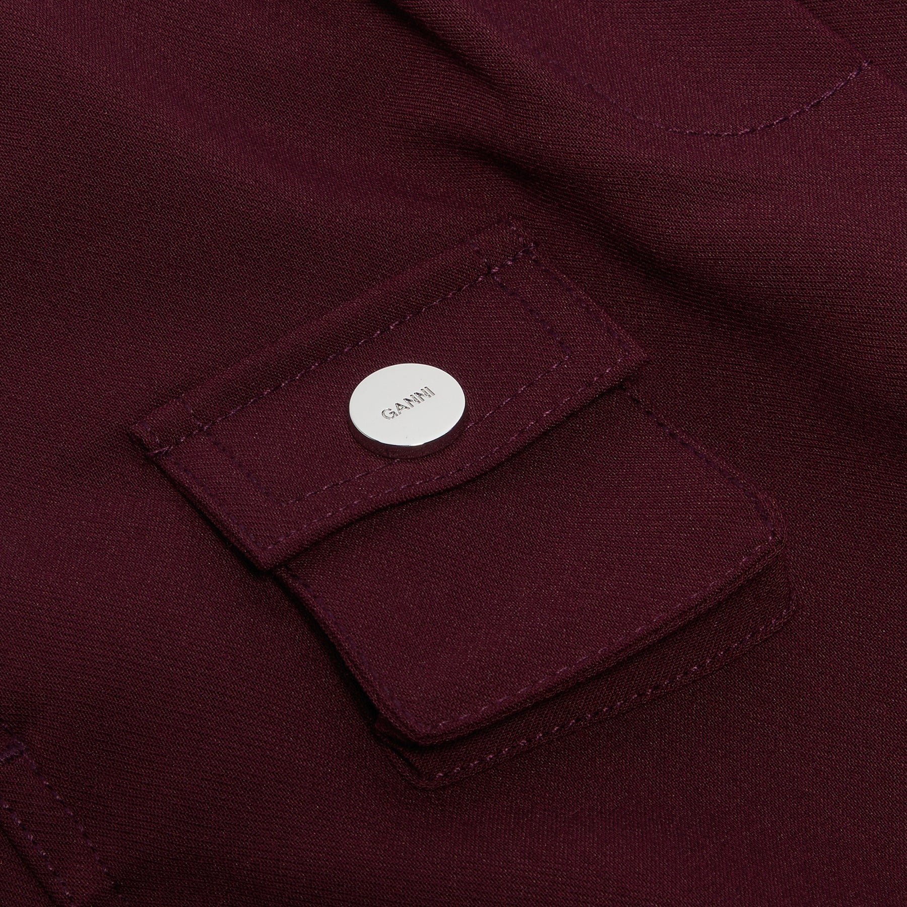 GANNI Future Twill Suiting Elasticated Pants (Port Royale)