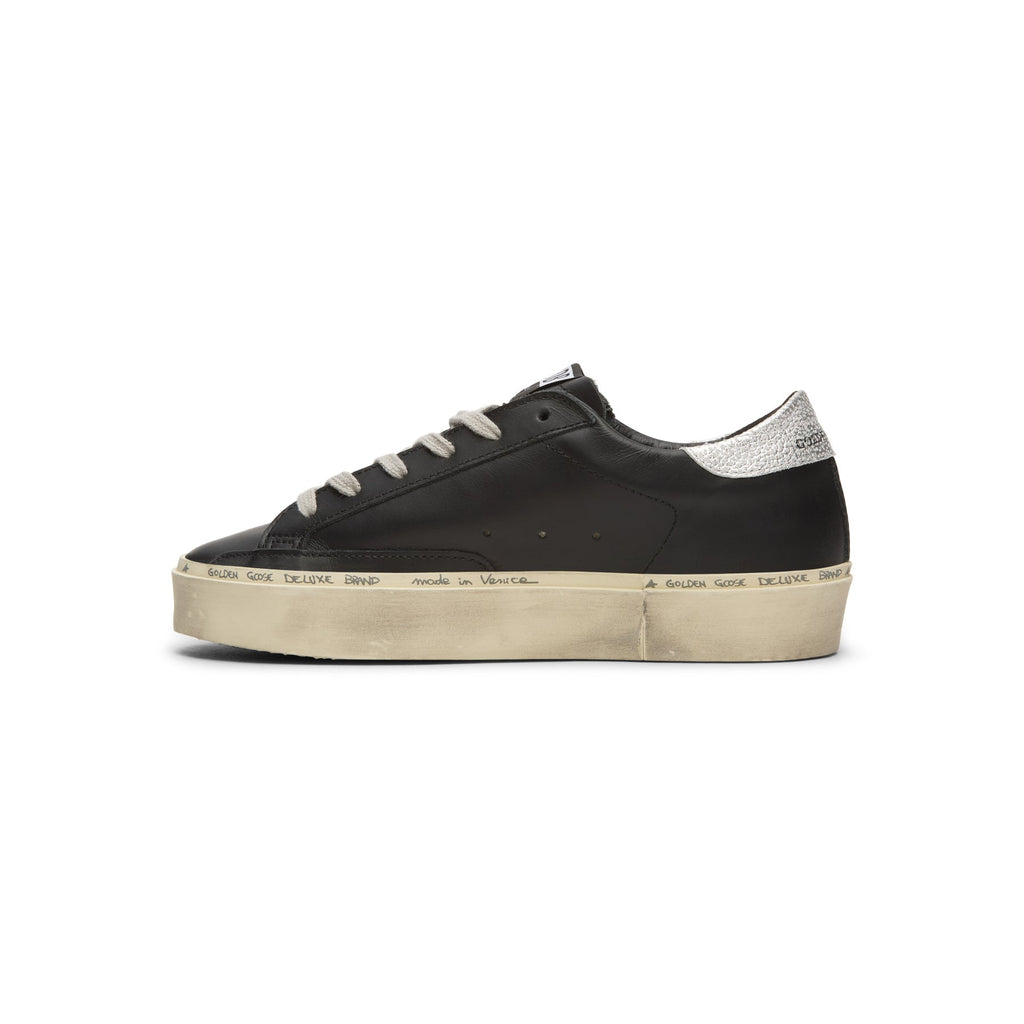 Golden Goose Hi Star Leather Upper Laminated Star (Black/Silver)