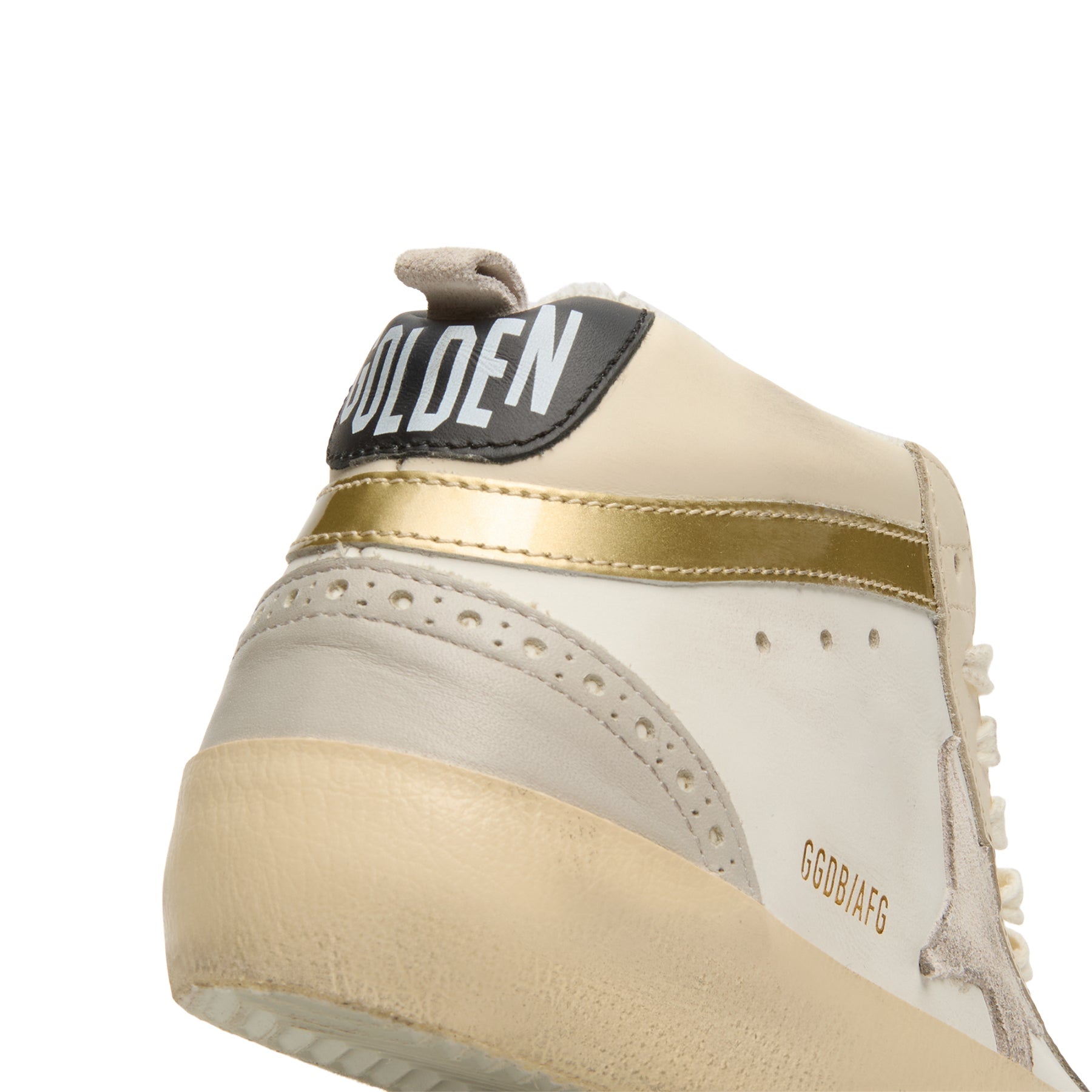 Golden Goose Mid Star Leather Upper And Heel (White/Ivory/Light Lilac/Light Grey/Gold/Black)