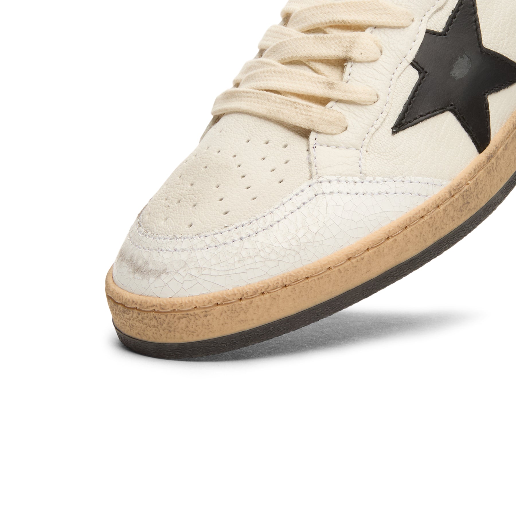 Golden Goose Ballstar Nappa Upper Leather Star And (White/Black)