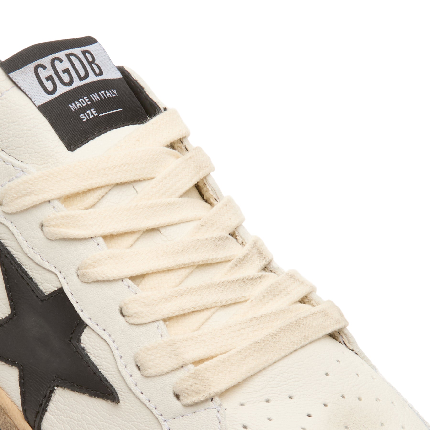 Golden Goose Ballstar Nappa Upper Leather Star And (White/Black)
