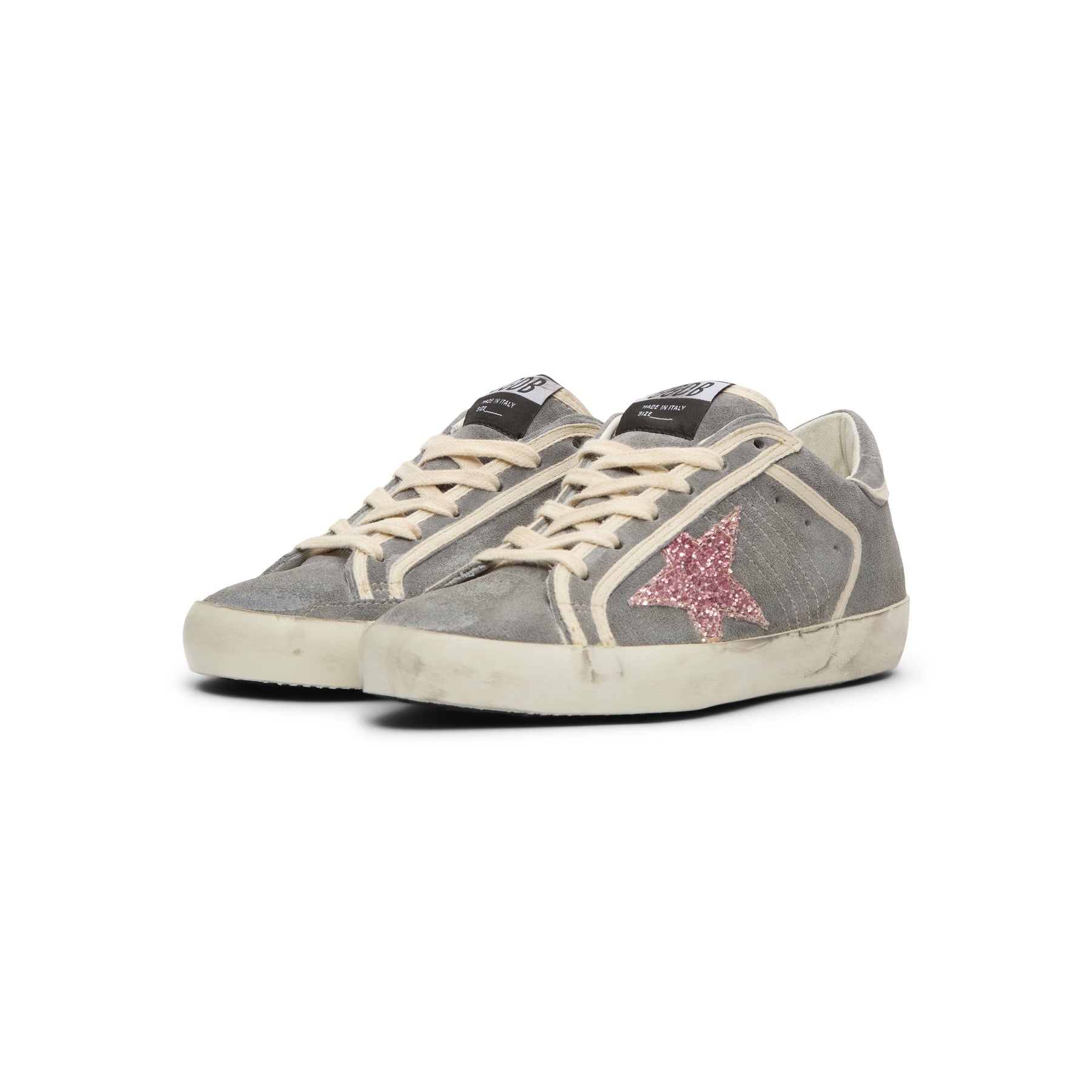 Golden Goose Super Star (Grey/Bubblegum pink)