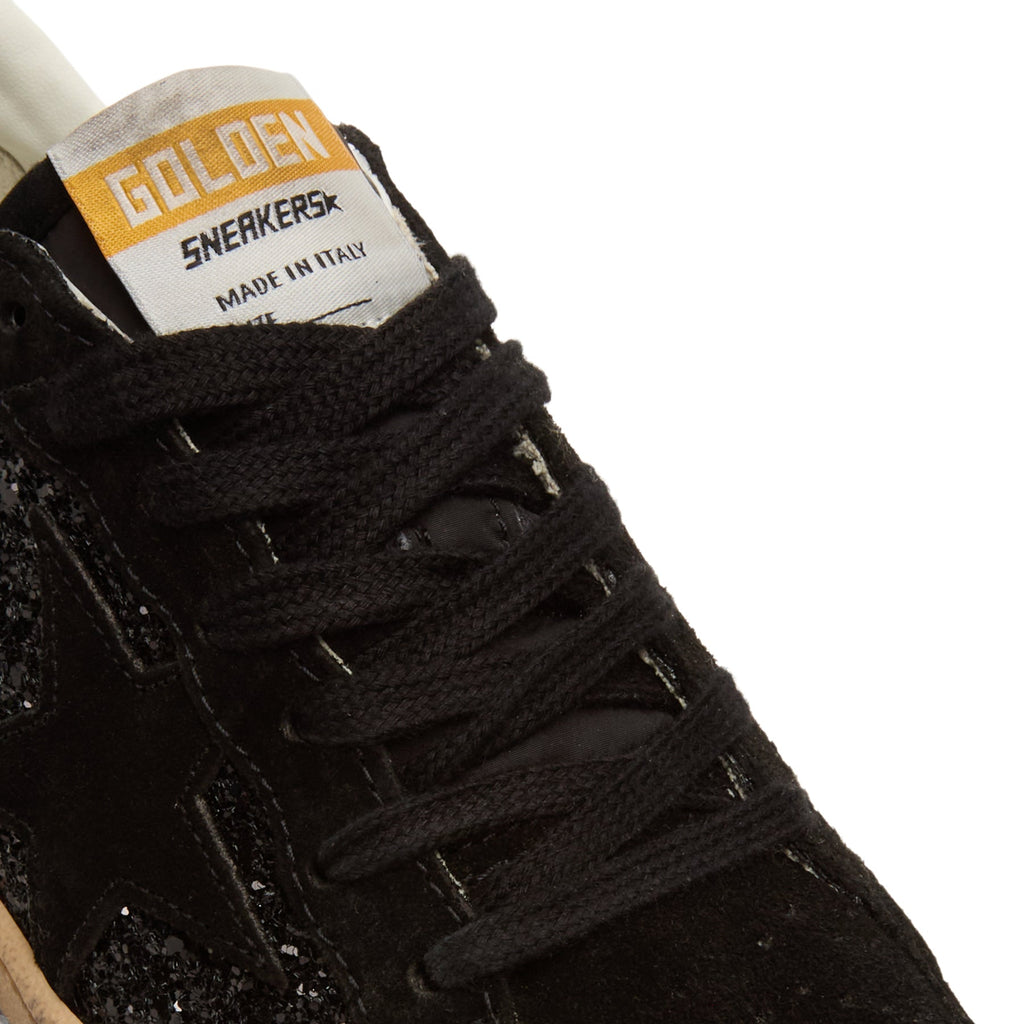 Golden Goose Ballstar Glitter Upper Nylon Tongue Suede (Black)