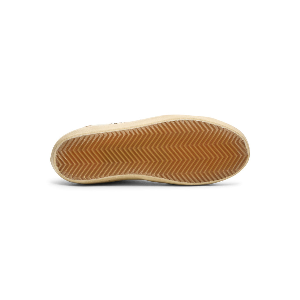 Golden Goose Super-Star Leather Upper Glitter Star Heel (Optic White/Seedpearl/Black/Gold)
