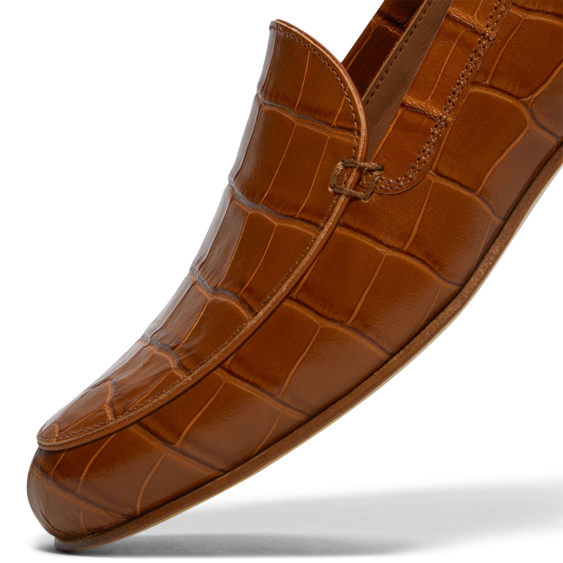 GIABORGHINI Money Printed Leather Loafer (Tan)