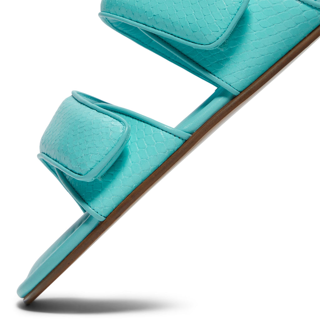 GIABORGHINI Julianne Flat Strap Sandal (Turquoise)