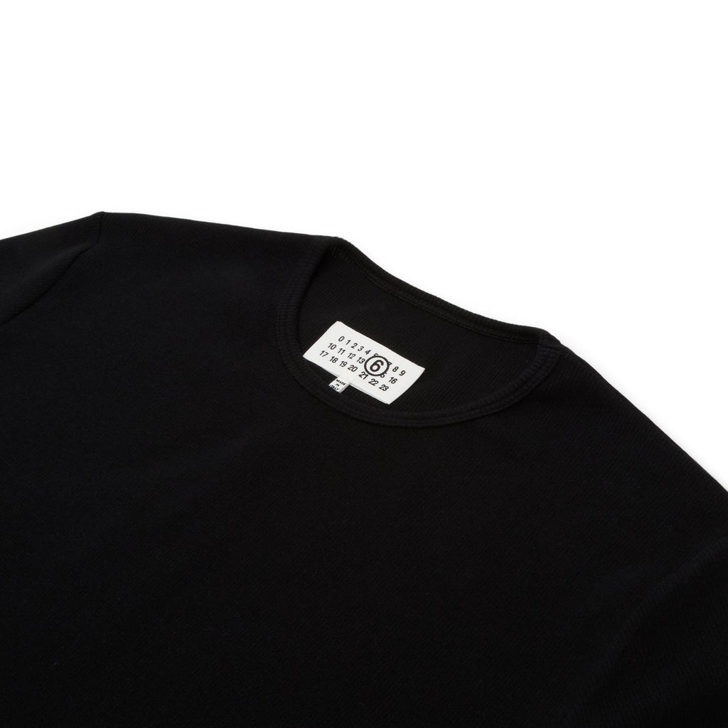 MM6 Maison Margiela Long-sleeved Top (Black)