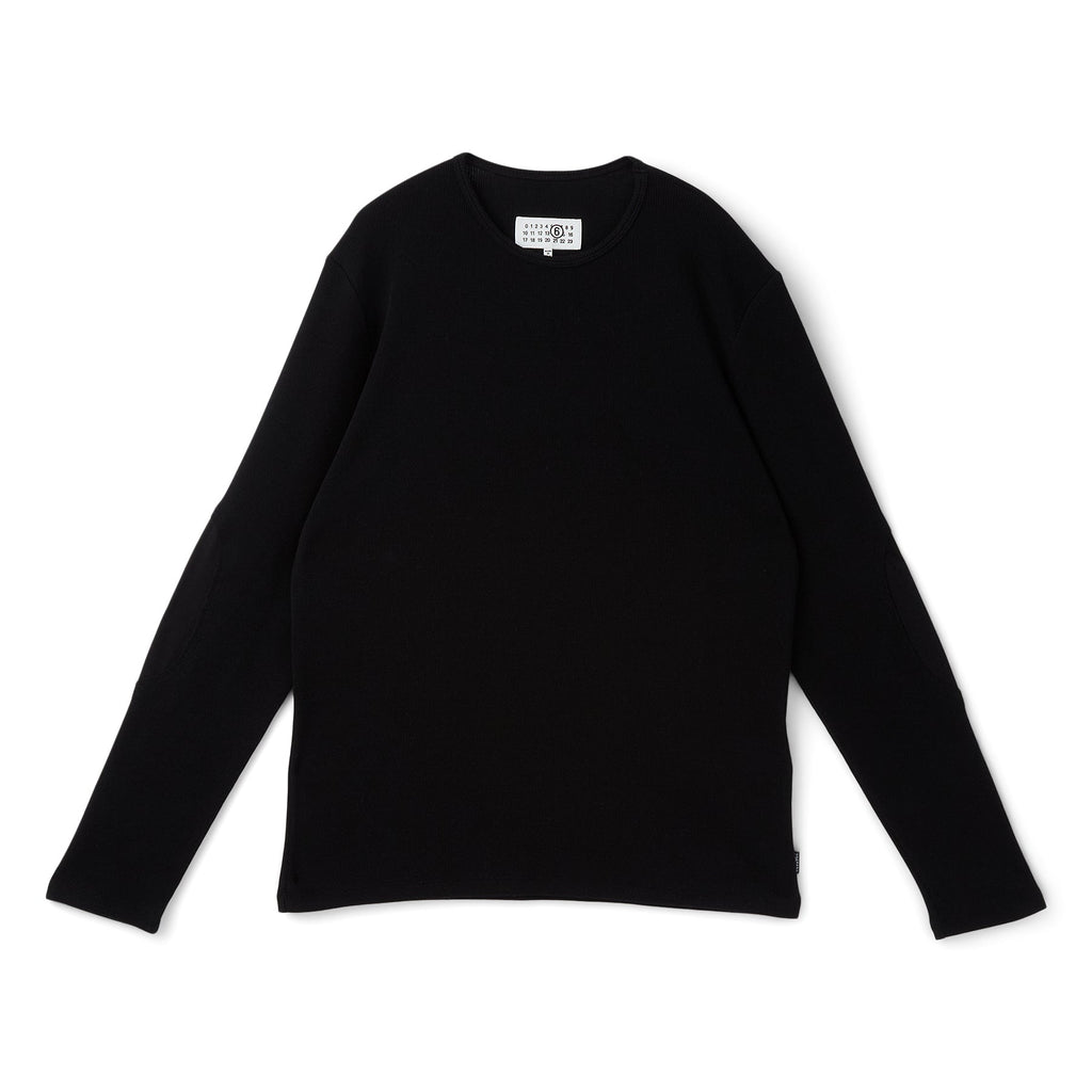 MM6 Maison Margiela Long-sleeved Top (Black)