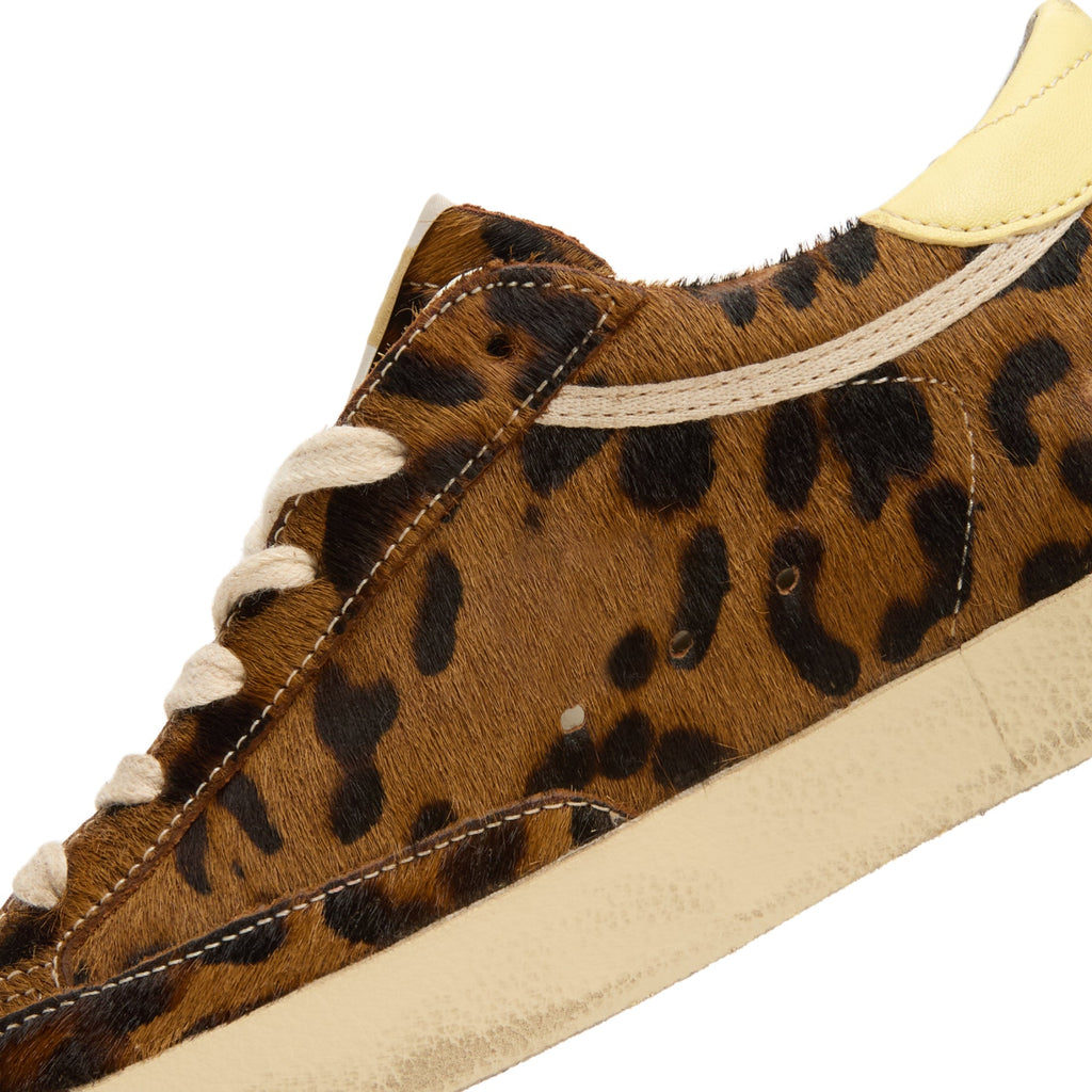 Golden Goose Super-Star Horsy Upper Toe And Tongue (Leopard/Pale Yellow)