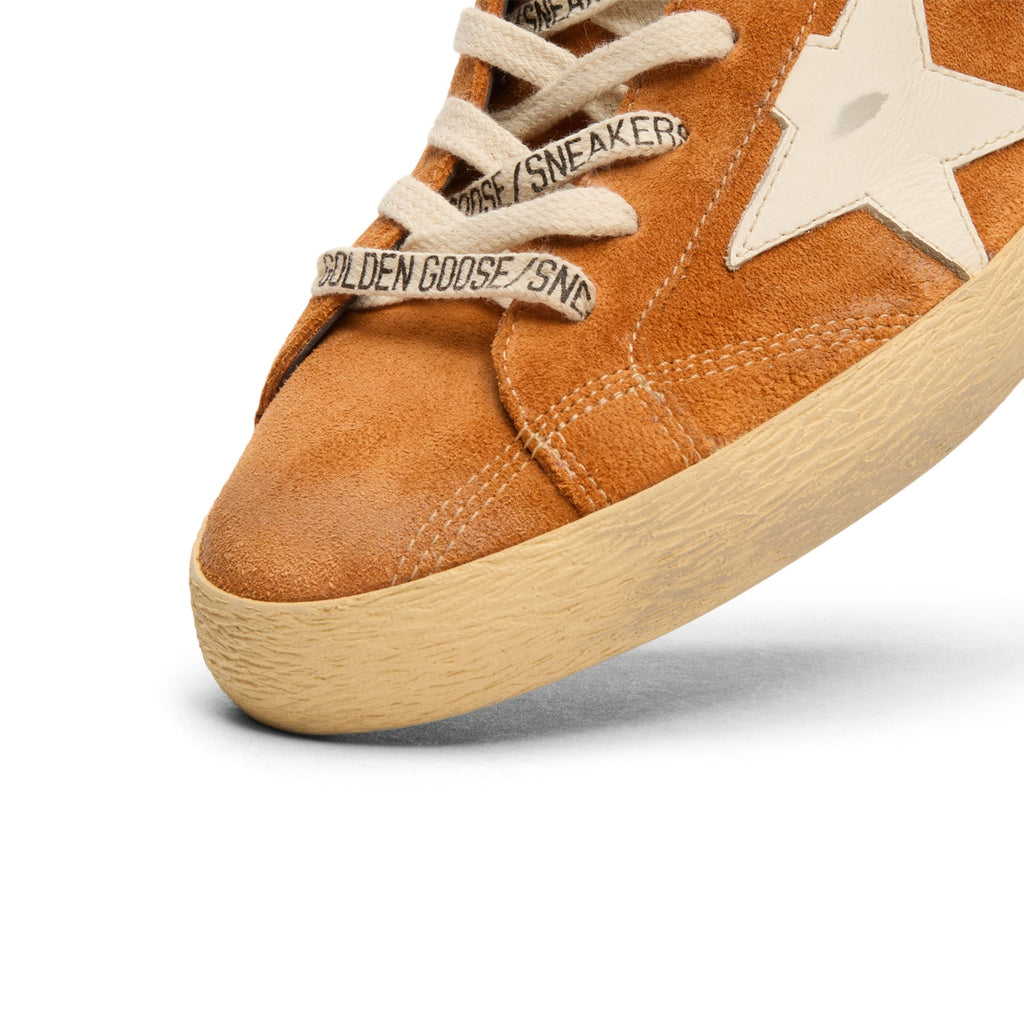 Golden Goose Super Star Suede Upper Toe And Tongue Leather Star Nappa Heel (Light Brown/Cream/Black)