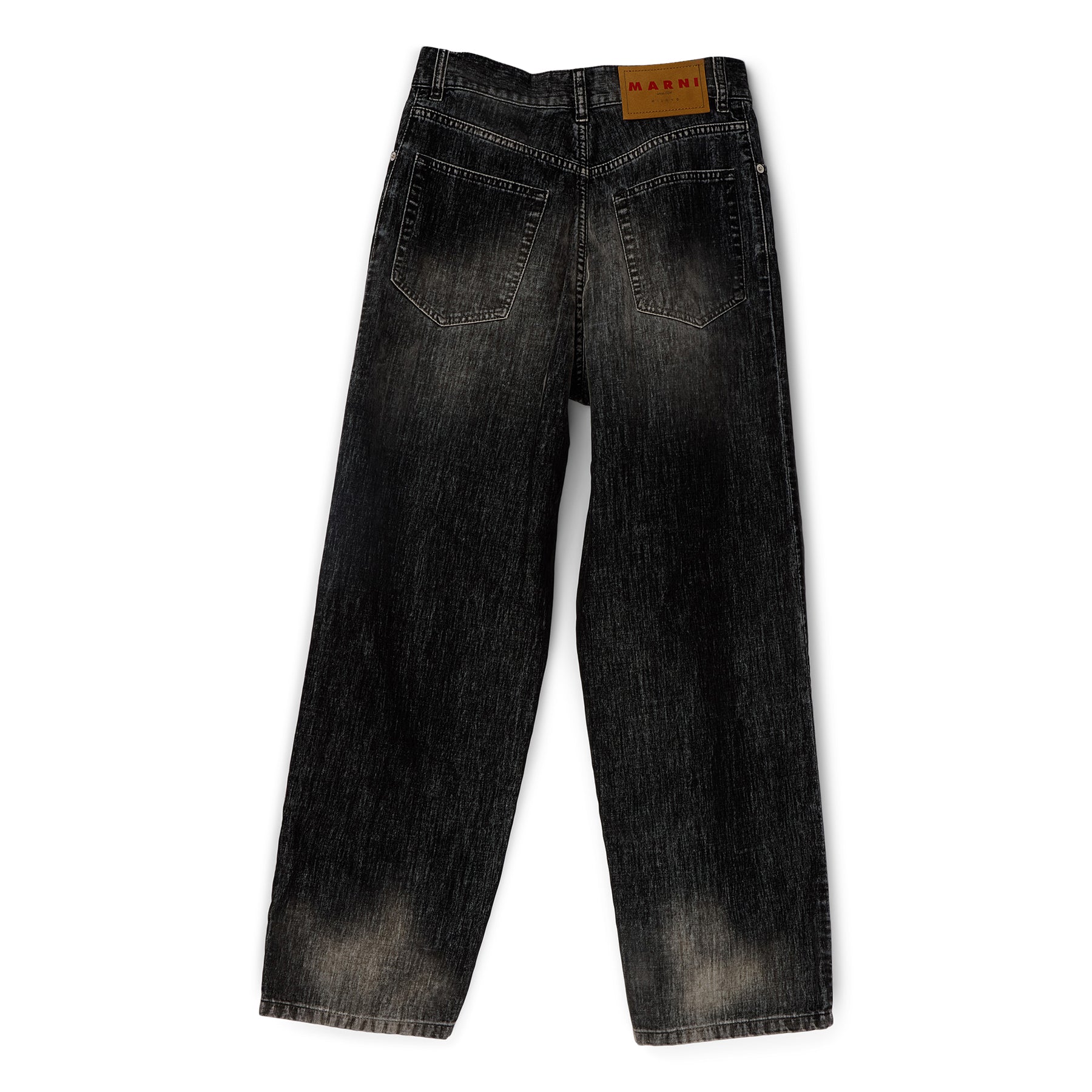 MARNI Flocked Denim Jeans (Black)