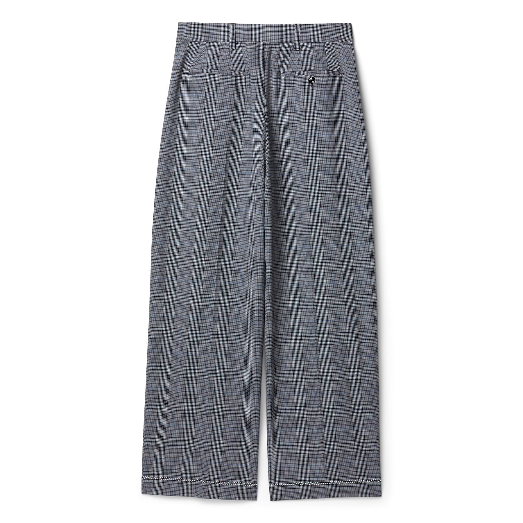 MARNI Prince of Wales Wool Check Trousers (Truffle)