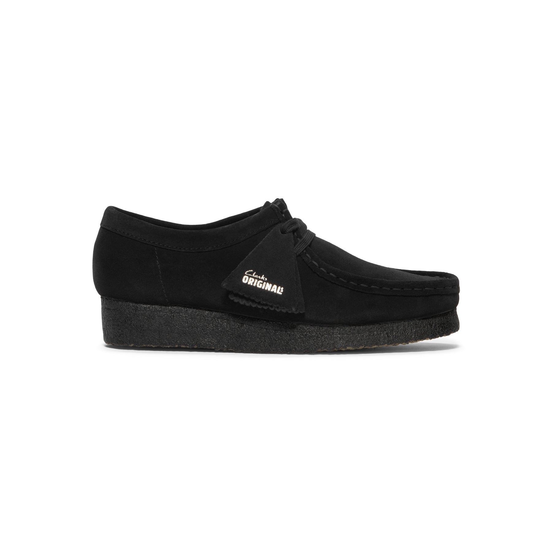Clarks Womens Wallabee (Black Suede)