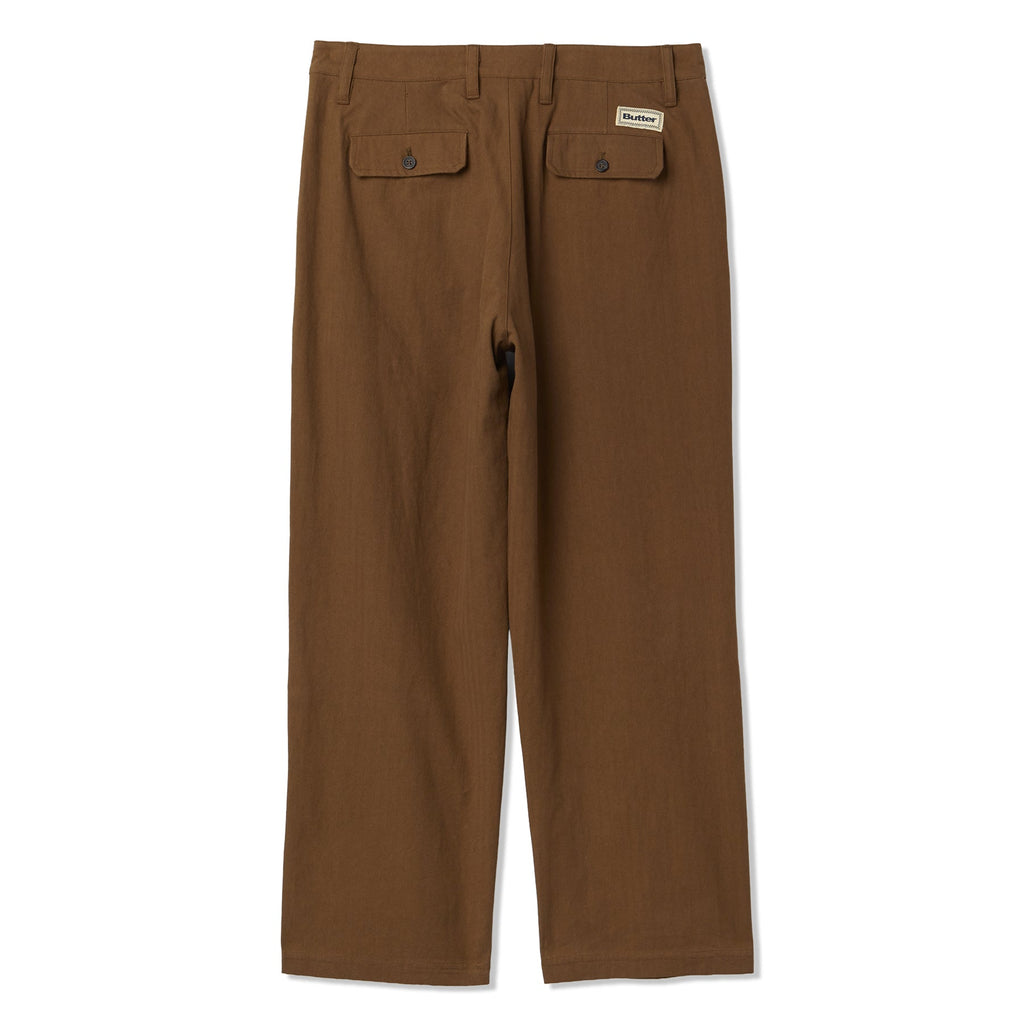 Butter Goods Pleated Trousers (Chocolate)