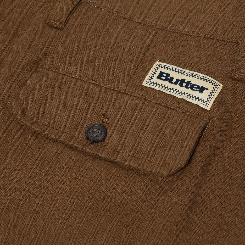 Butter Goods Pleated Trousers (Chocolate)