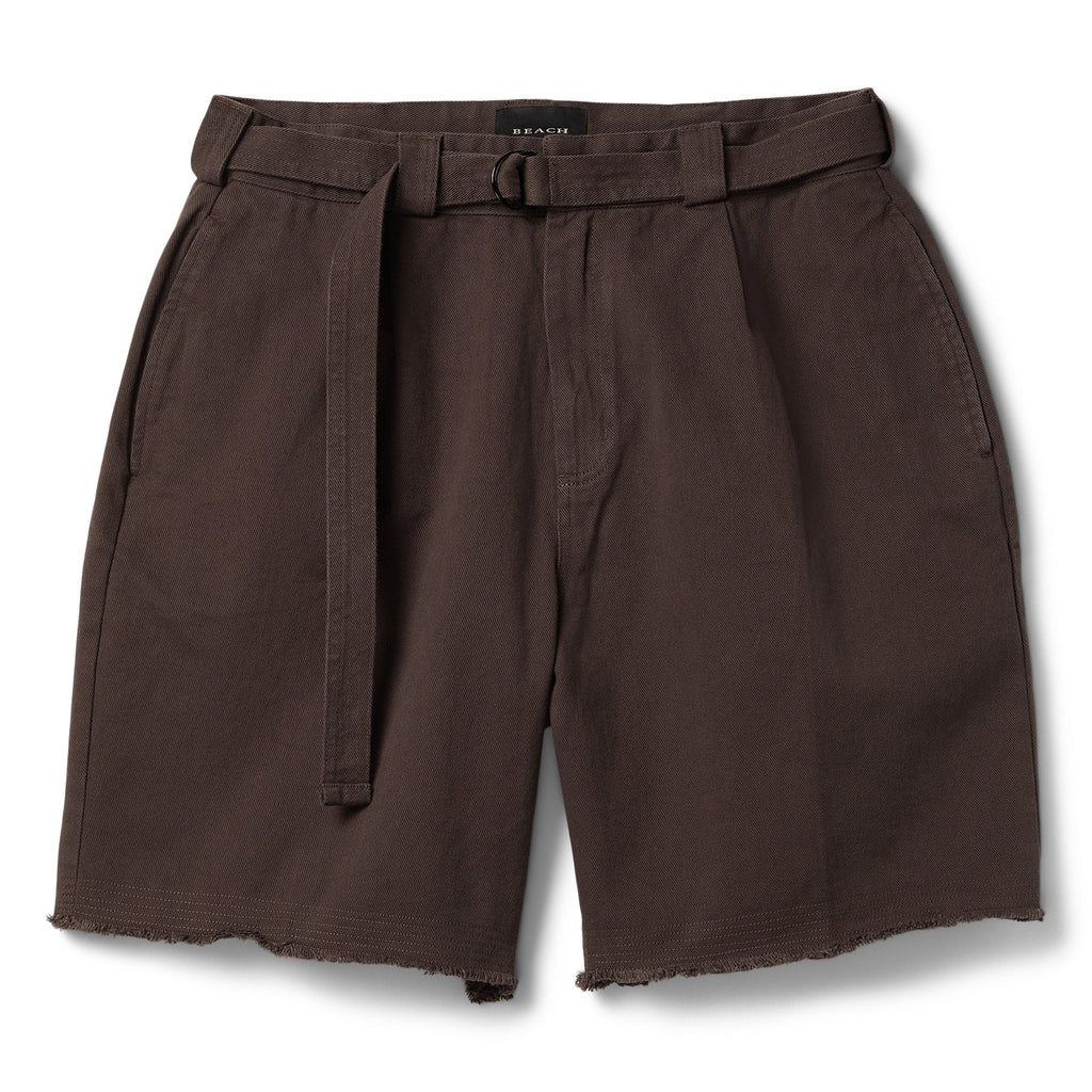 Beach Brains Pleated Suit Short (Dark grey)