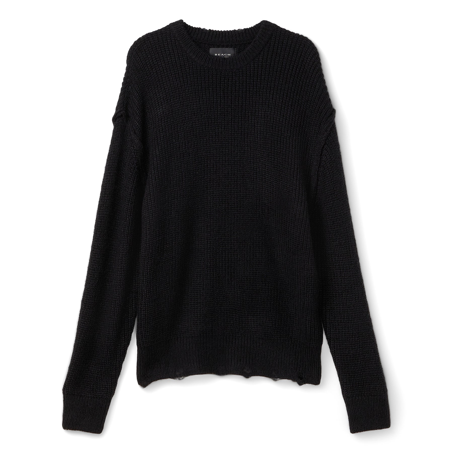 Beach Brains Session Knit Sweater (Black)