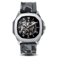The Avalon Silver + Grey Camo Strap