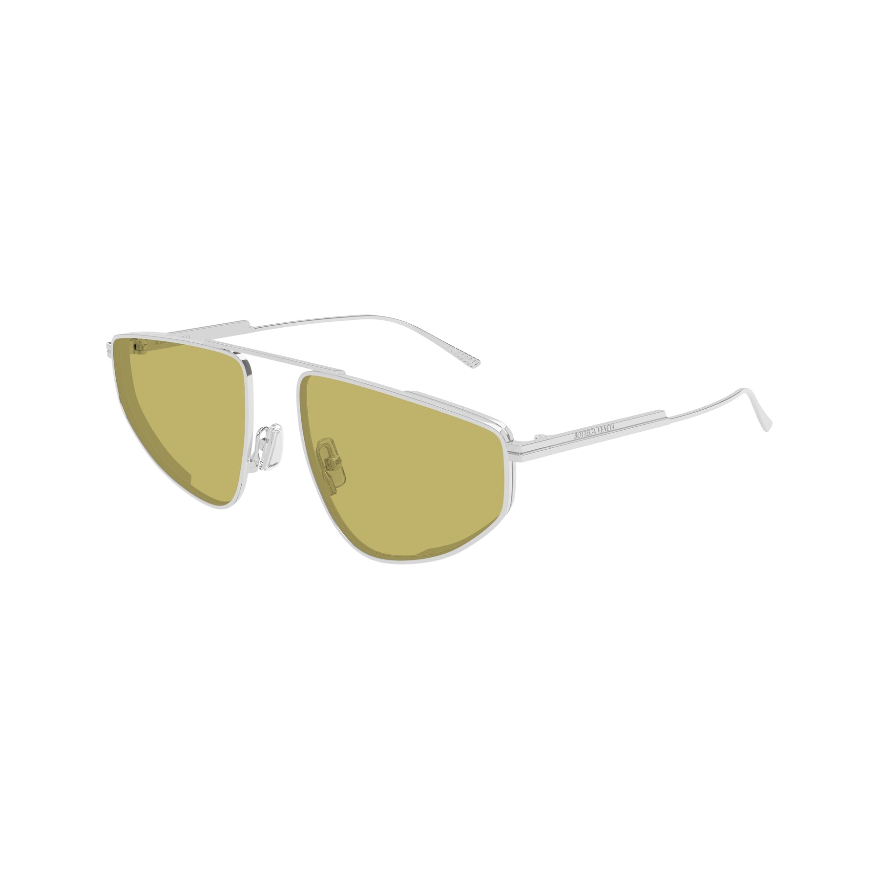 Bottega Veneta BV1466S-003 (Silver-Silver-Yellow)