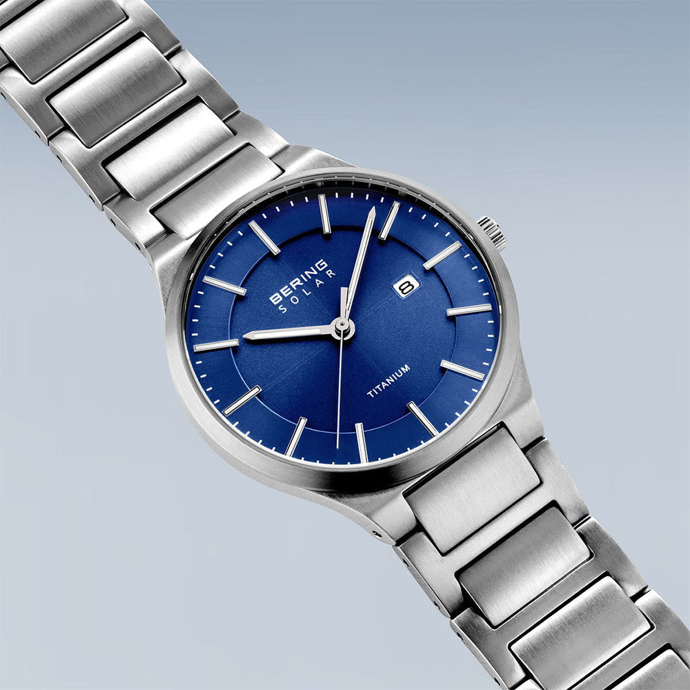 Bering Solar Titanium | silber gebürstet | 15239-777
