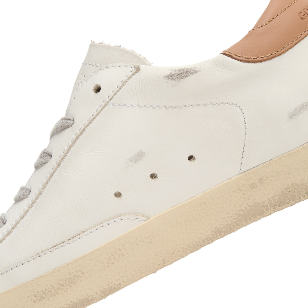 Golden Goose Super-Star Leather Upper And Heel Suede (White/Ice/Light Brown)