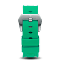 Green Silicone Strap With Silver Buckle