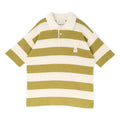 AMI Short Sleeves Polo With AMI De Coeur Patch (Blanc creme/Matcha)