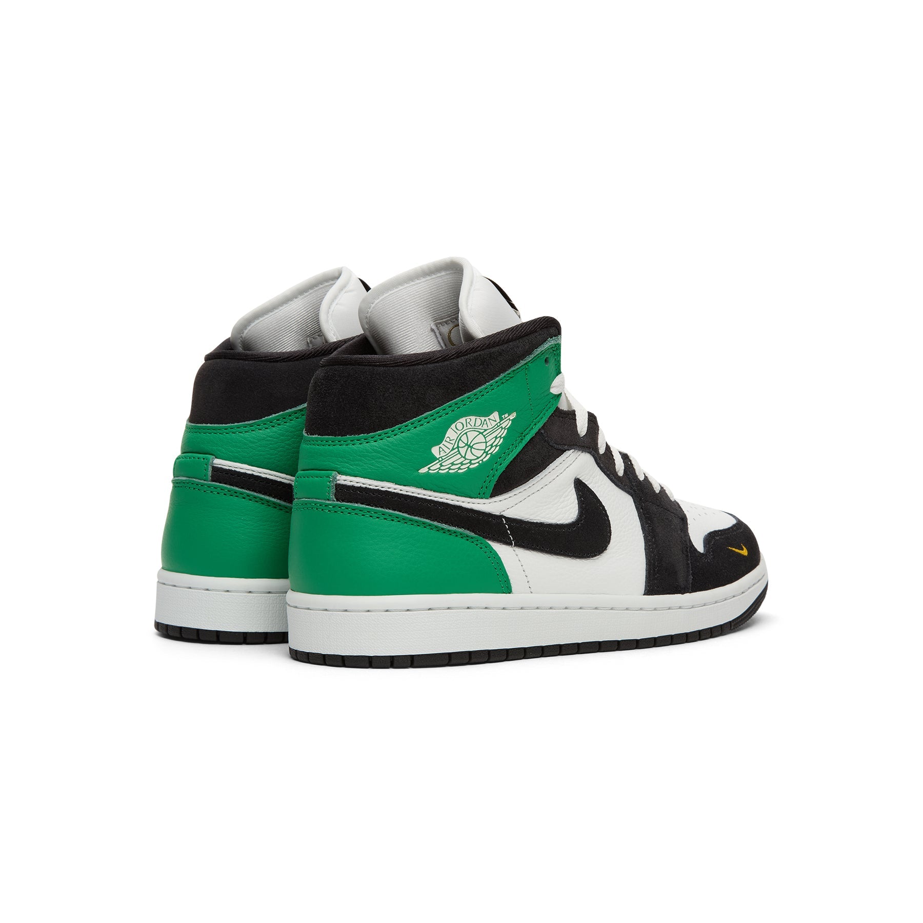 Air Jordan 1 Mid SE (Summit White/Black-Lucky Green)