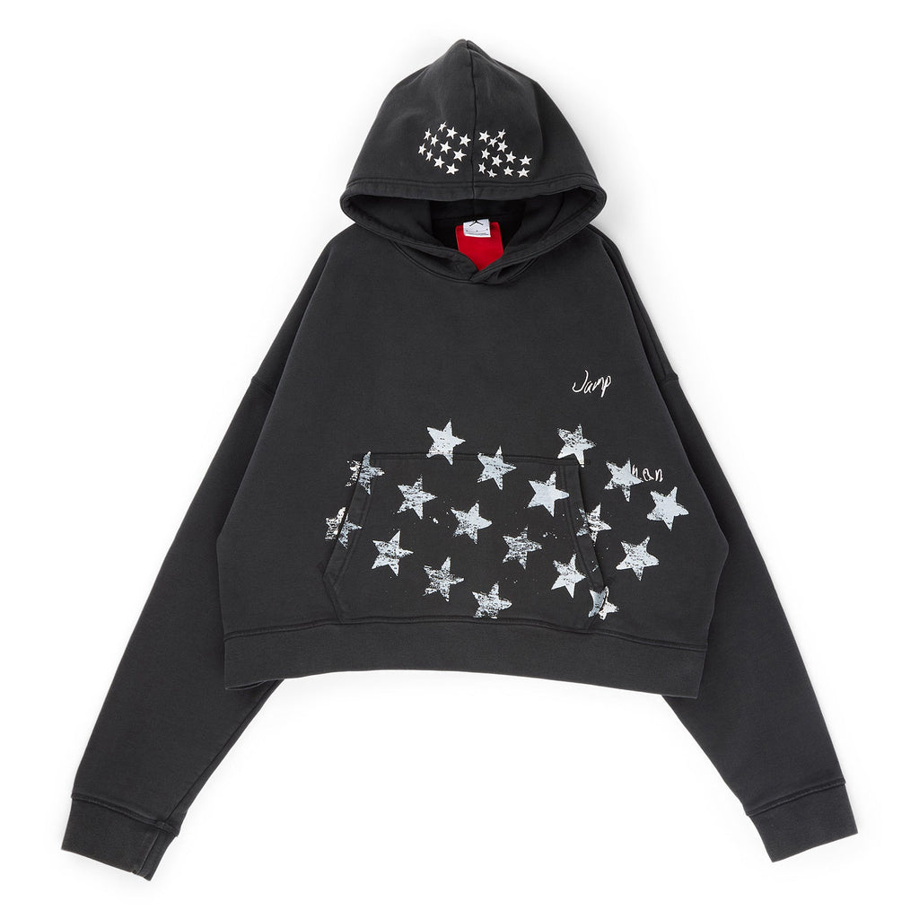 Air Jordan M J IH Crop Hoodie (Black/Ivory )