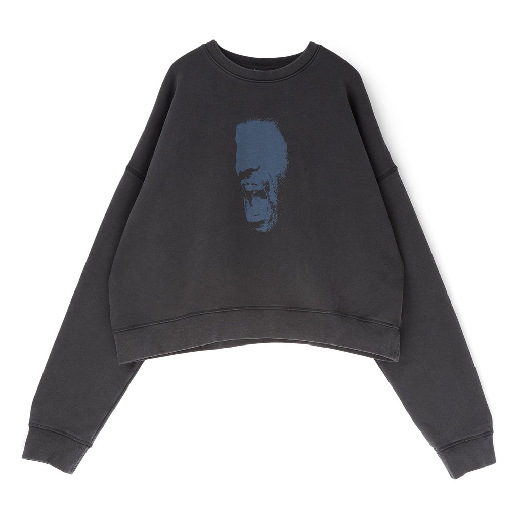 Air Jordan x IH Cropped Fleece Crew-Neck Sweatshirt (Black)