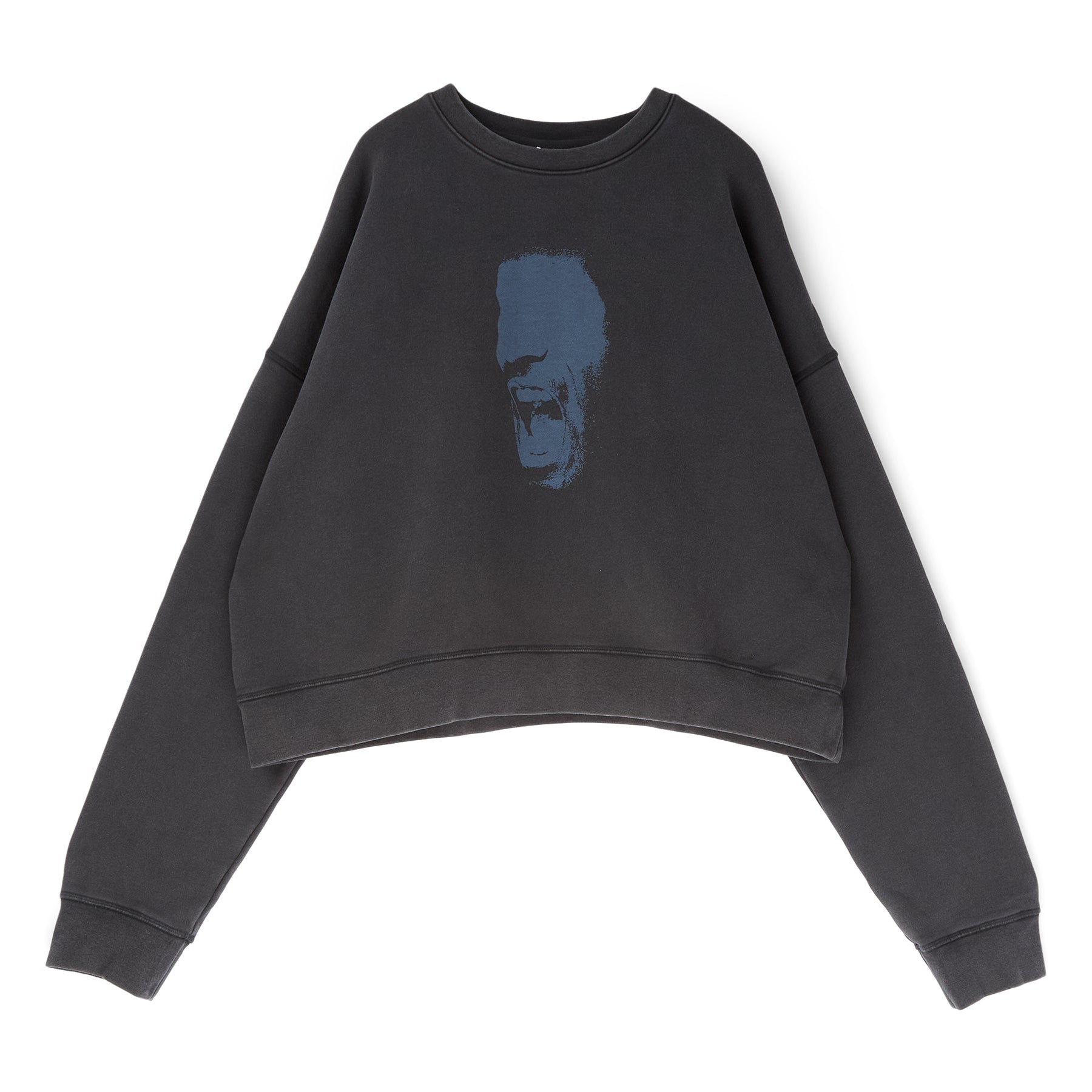 Air Jordan x IH Cropped Fleece Crew-Neck Sweatshirt (Black)