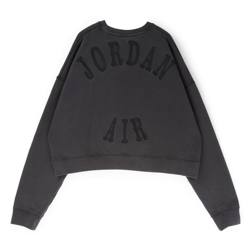 Air Jordan x IH Cropped Fleece Crew-Neck Sweatshirt (Black)