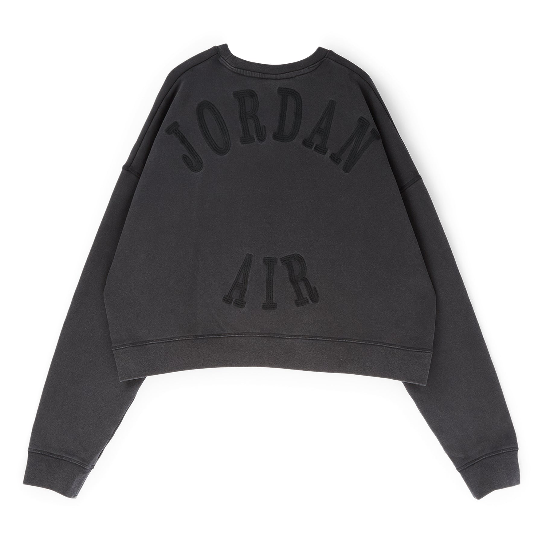 Air Jordan x IH Cropped Fleece Crew-Neck Sweatshirt (Black)
