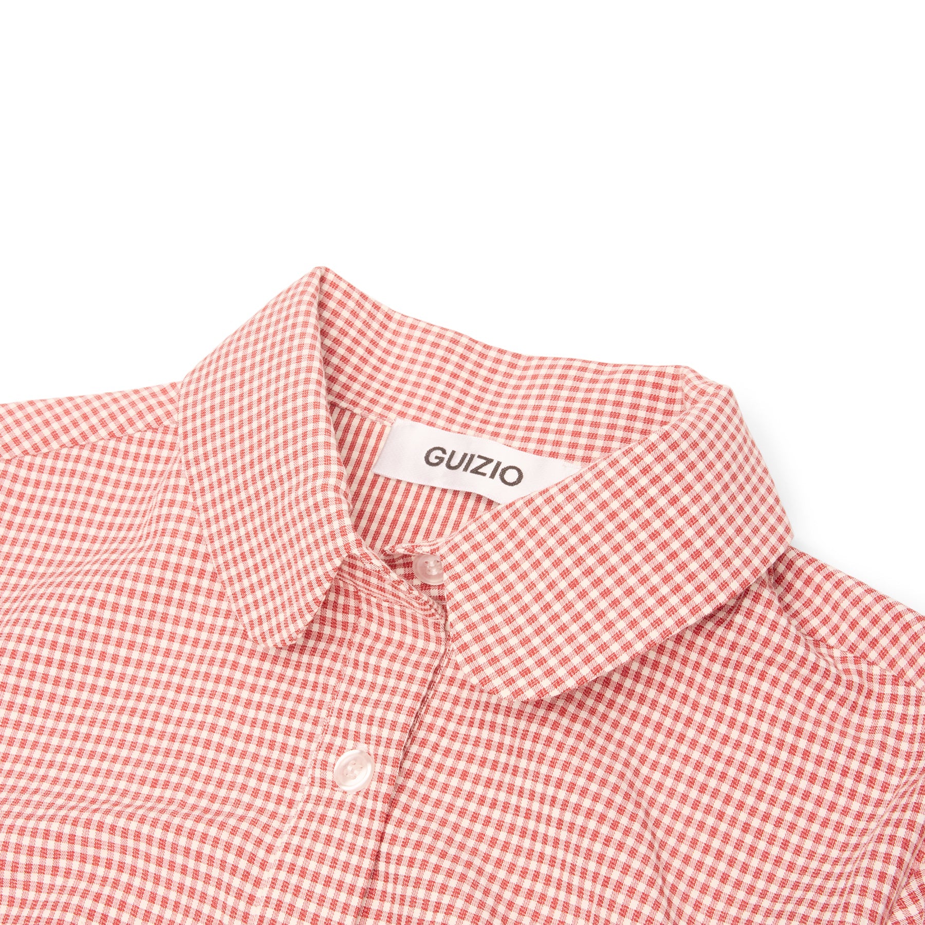 Danielle Guizio Liana Gingham Top (Red love)