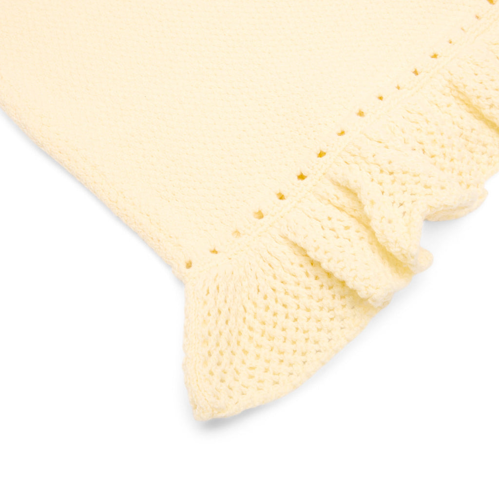 Danielle Guizio Crochet Halter Mini Dress (Honey butter)