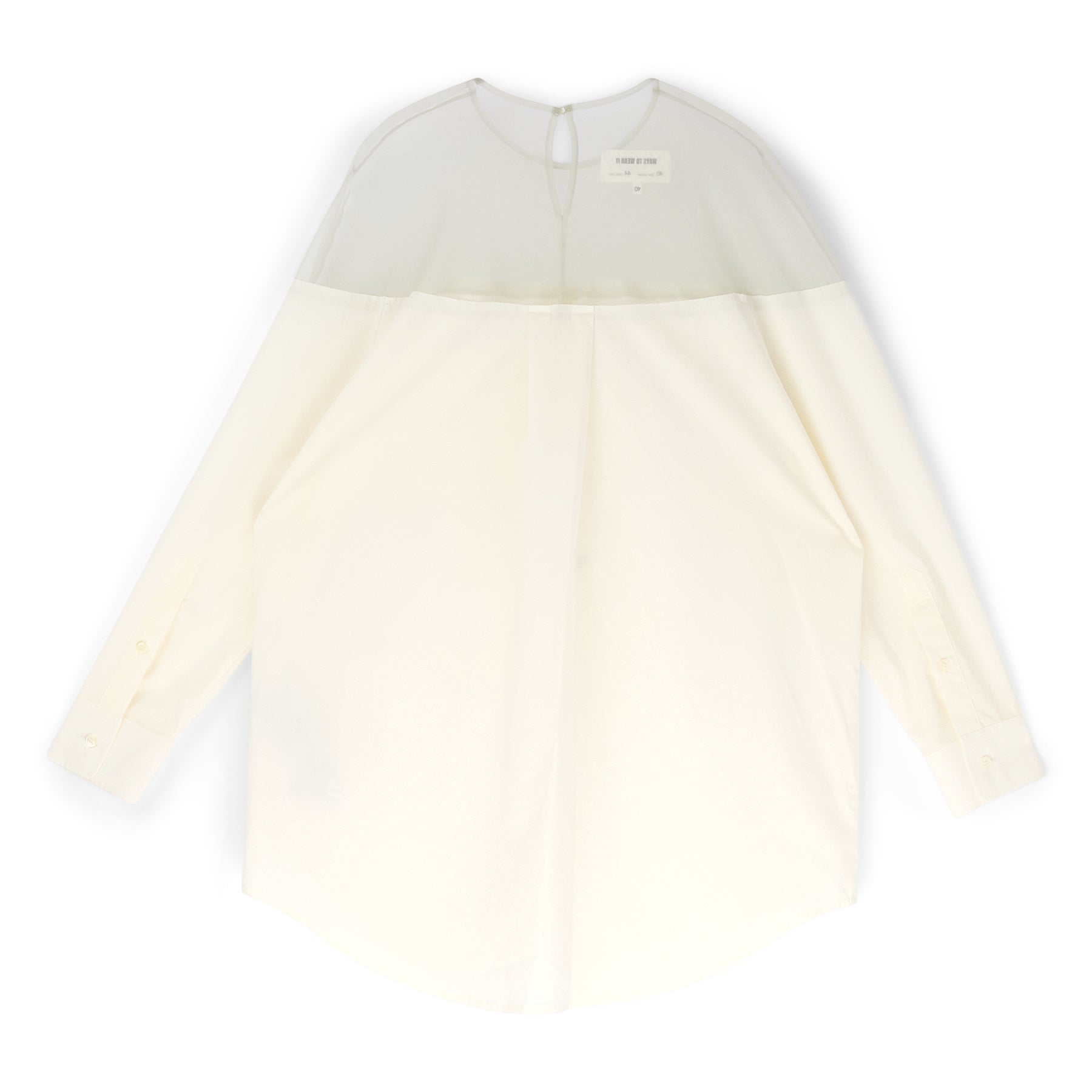 MM6 Maison Margiela Long-Sleeved Shirt (Off White)