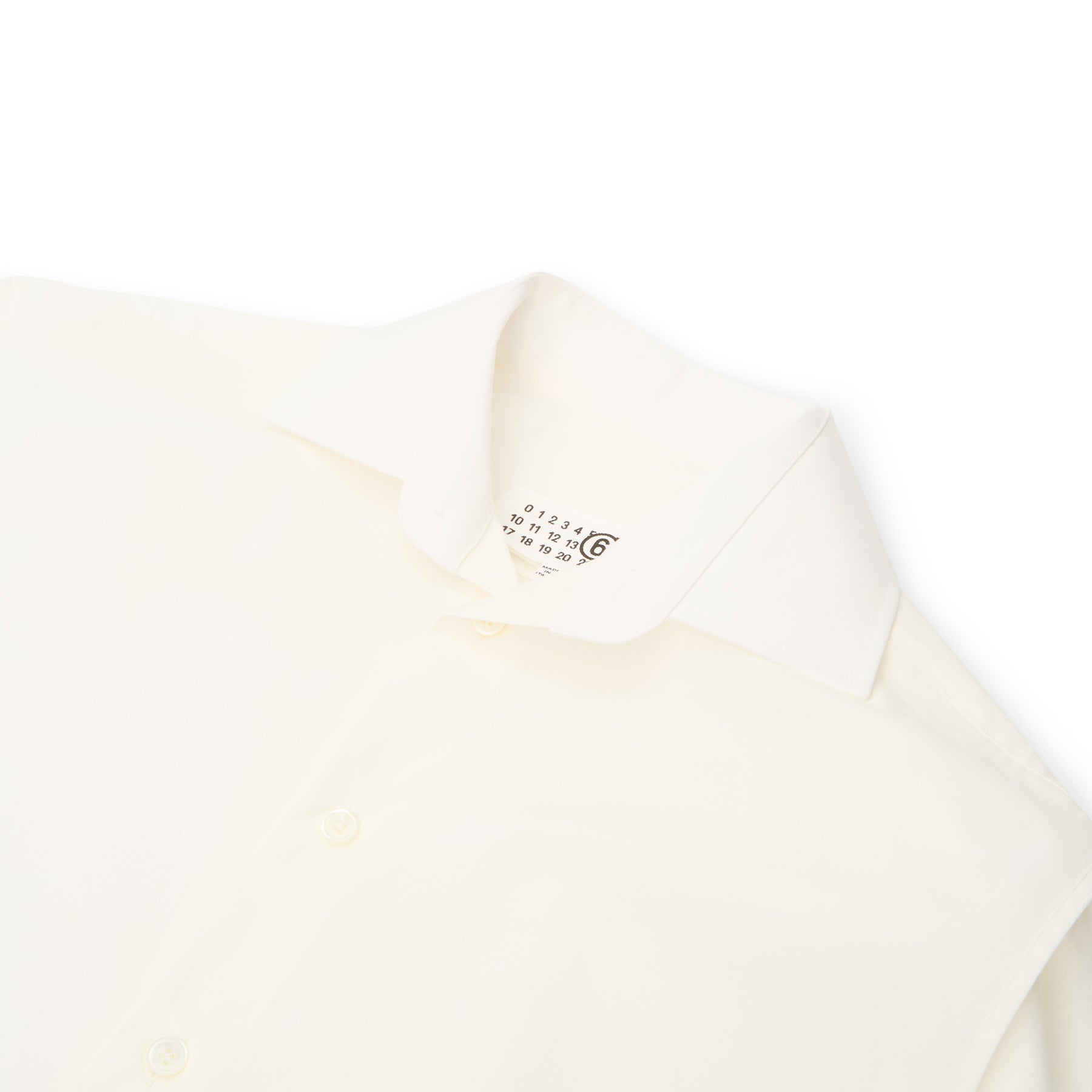 MM6 Maison Margiela Long-sleeved Top (Off White)