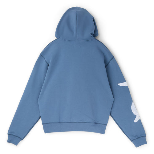 3.Paradis Flying Doves Hooded Sweater (Bluegrey)