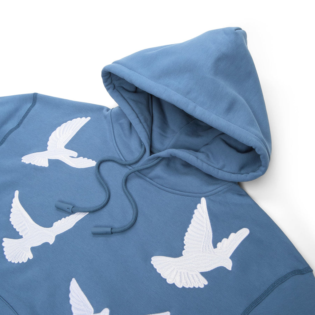 3.Paradis Flying Doves Hooded Sweater (Bluegrey)