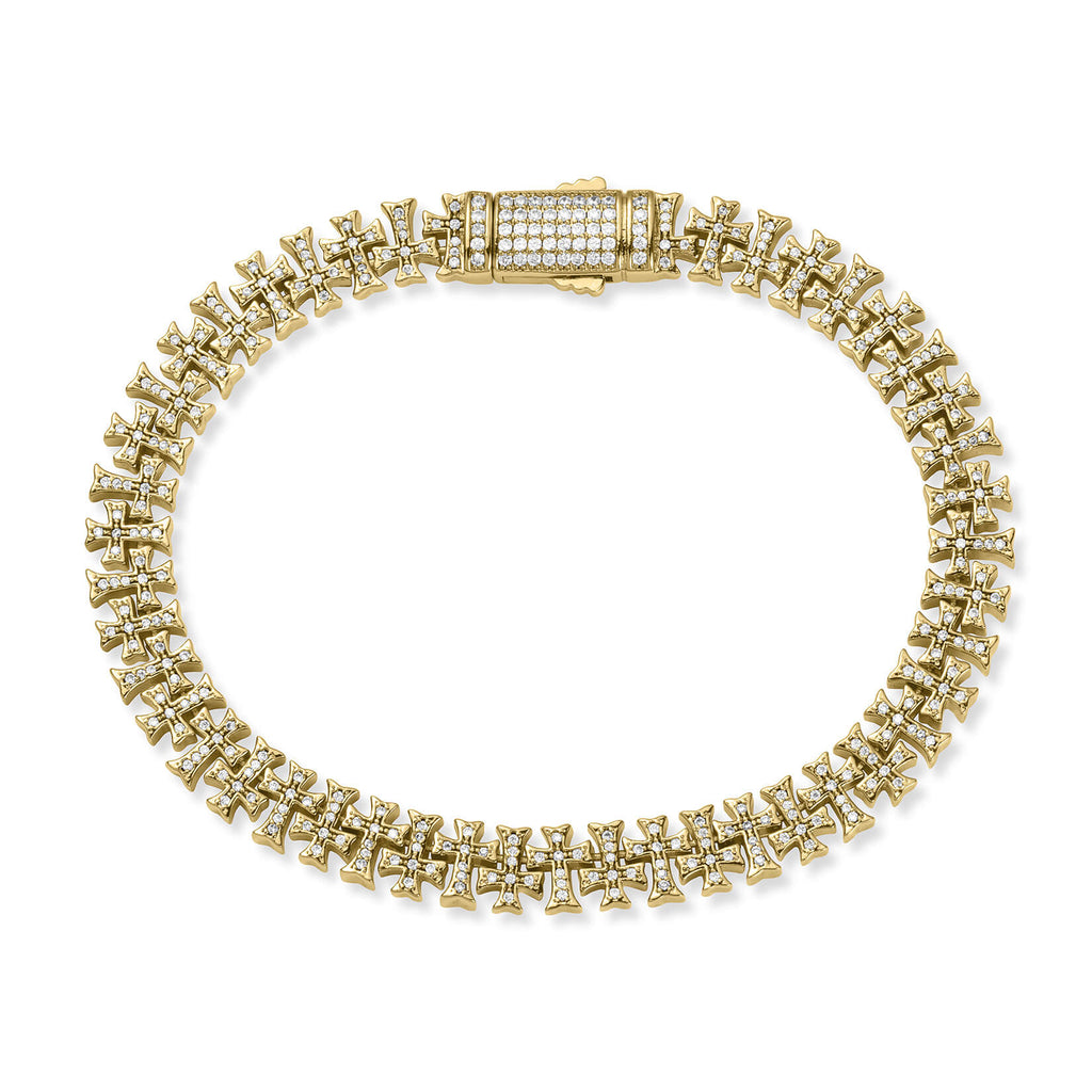 The Iced Creed Bracelet - Gold