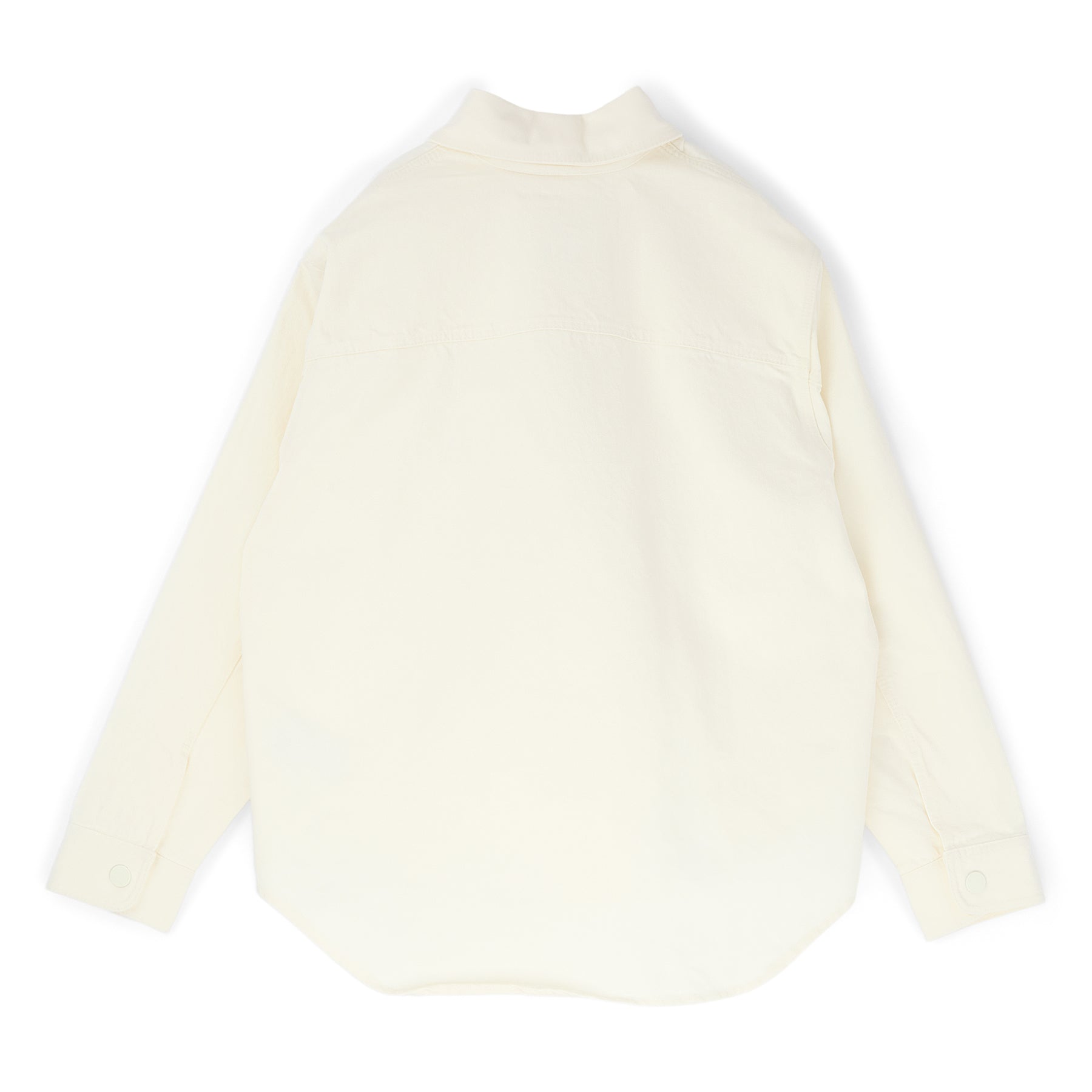 AMI Overshirt With Knitted AMI De Coeur (Blanc creme)