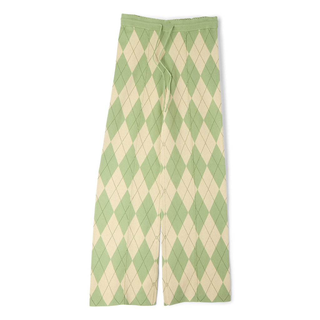 House of Sunny Argyle Lounge Pant (Matcha)