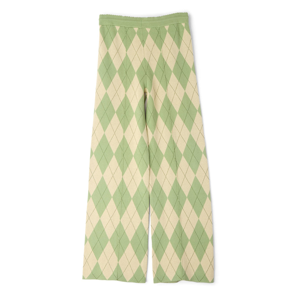 House of Sunny Argyle Lounge Pant (Matcha)