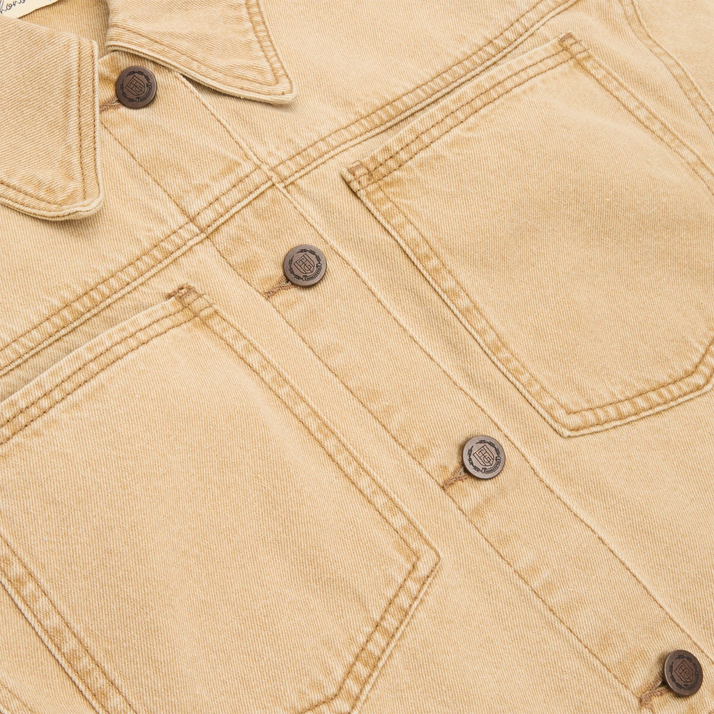 Honor The Gift B-Summer Raw Edge Cropped Jacket (Tan)