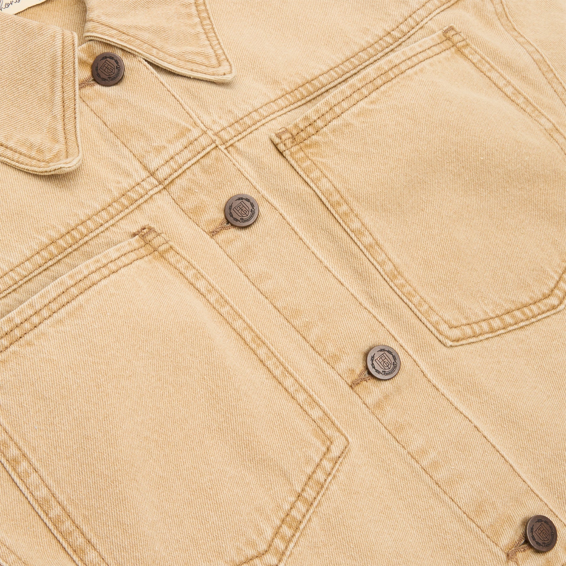 Honor The Gift B-Summer Raw Edge Cropped Jacket (Tan)