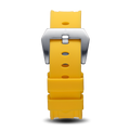 Yellow Silicone Strap With Silver Buckle