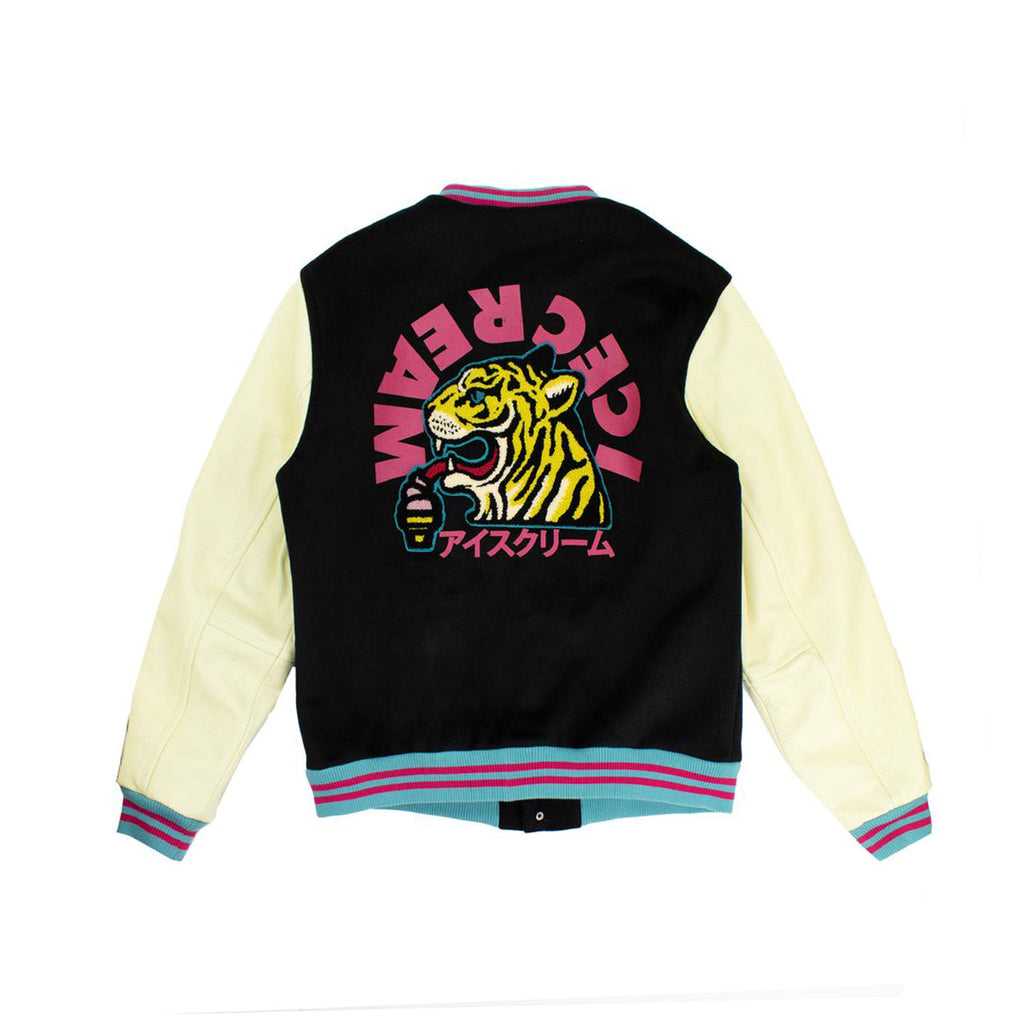 Ice Cream Dipped Varsity Jacket (Black)