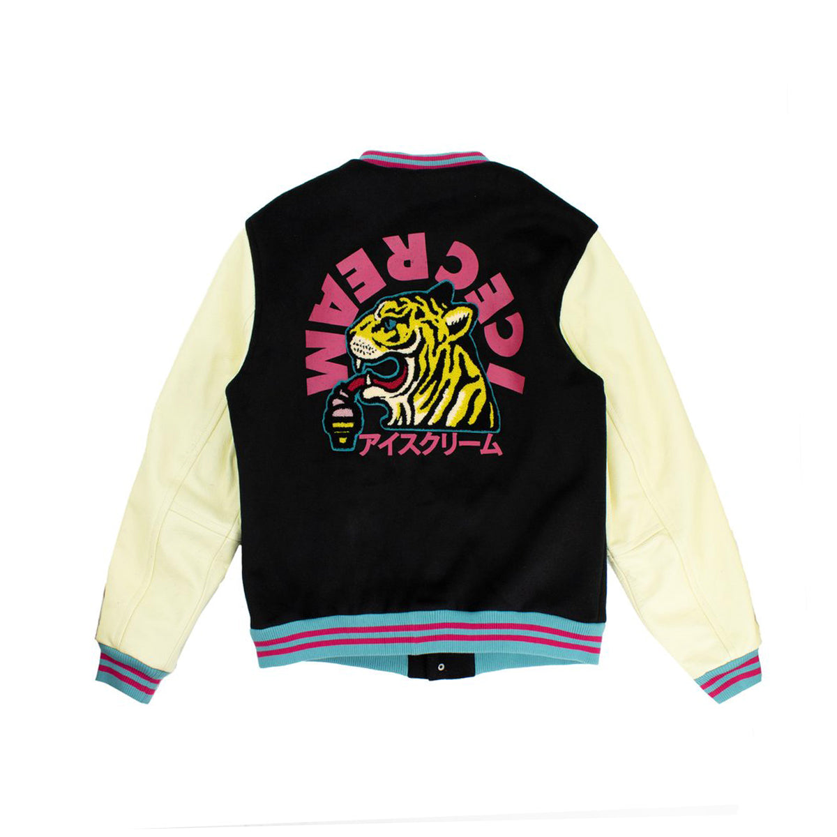 Ice Cream Dipped Varsity Jacket (Black)